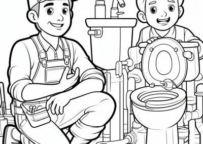 Dibujo Fontanero