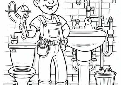 dibujo de Gasfitero para colorear
